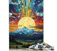 Jigsaw Puzzles for Adults 500 Pieces Colourful Mount Fuji Japan Puzzles for Adults Family Puzzle Game Birthday Gifts Puzzle Casual Games 500pcs (52x38cm)