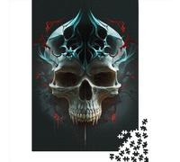 Jigsaw Puzzles for Adults 500 Pieces Crystal Skull 2 Puzzle for Adults Woodenboard Puzzles Fun Puzzles Games 500pcs (52x38cm)