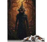 Jigsaw Puzzles for Adults 500 Pieces Cursed Pumpkin King Puzzles for Adults Creative Wooden Jigsaw Puzzles Challenging Game 500pcs (52x38cm)