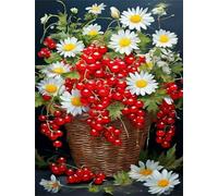Jigsaw Puzzles for Adults 500 Pieces,Daisy Fruit Basket jigsaw puzzle 52x38 cm Challenging DIY Puzzle for Home Decoration,Family puzzles Perfect for Game