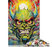 Jigsaw Puzzles for Adults 500 Pieces Demons Skeletons Puzzles for Adults Family Puzzle Game Birthday Gifts Puzzle Casual Games 500pcs (52x38cm)