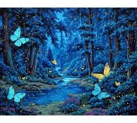 Jigsaw Puzzles for Adults 500 Pieces Enchanting Woods Night, 52x38cm 500 pieces puzzles for adults, Educational Game Challenge Toy, Impossible Puzzle for Family Activity