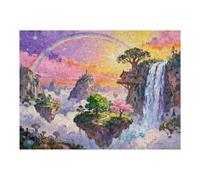 Jigsaw Puzzles for Adults 500 Pieces, Fairyland with Poster Interlock Perfectly Letter on Back No Dust, Home Decor Birthday Party Creative Kit for Men Women Elders Seniors (20.5x15 in)