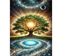 Jigsaw Puzzles for Adults 500 Pieces,Fantasy Space Tree jigsaw puzzle 52x38 cm Challenging DIY Puzzle for Home Decoration,Family puzzles Perfect for Game