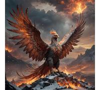 Jigsaw Puzzles for Adults 500 Pieces Flame Eagle,Hard Difficult Challenging Puzzle for adults,500 Piece Educational Game Home Decoration puzzle