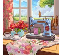 Jigsaw Puzzles for Adults 500 Pieces Flower Sewing Machine, Puzzles for Adults, Challenging Game, Impossible Hard Challenge, Puzzle for Adult 500 Pieces