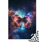 Jigsaw Puzzles for Adults 500 Pieces Galaxy Butterfly Puzzle for Adults Woodenboard Puzzles Fun Puzzles Games 500pcs (52x38cm)