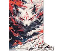 Jigsaw Puzzles for Adults 500 Pieces God of Foxes Jigsaw Difficult Wooden Puzzles for Adults Gifts Challenging Game 500pcs (52x38cm)