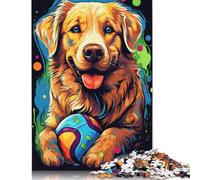 Jigsaw Puzzles for Adults 500 Pieces Got My Ball Puzzle for Adults Woodenboard Puzzles Fun Puzzles Games 500pcs (52x38cm)