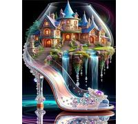 Jigsaw Puzzles for Adults 500 Pieces,High-Heel Castle jigsaw puzzle 52x38 cm Challenging DIY Puzzle for Home Decoration,Family puzzles Perfect for Game