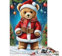 Jigsaw Puzzles for Adults 500 Pieces Merry Christmas Puzzles for Adults Creative Wooden Jigsaw Puzzles Challenging Game 500pcs (52x38cm)