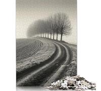 Jigsaw Puzzles for Adults 500 Pieces Misty Row Sentinels Creative Wooden Jigsaw Puzzles for Adults, Teenagers Puzzles Challenging Game 500pcs (52x38cm)