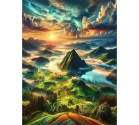 Jigsaw Puzzles for Adults 500 Pieces,Natural Landscape Fields jigsaw puzzle 52x38 cm Challenging DIY Puzzle for Home Decoration,Family puzzles Perfect for Game