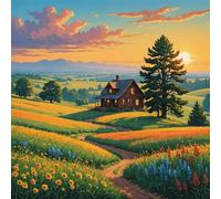 Jigsaw Puzzles for Adults 500 Pieces Pastoral Landscape, Puzzles for Adults, Challenging Game, Impossible Hard Challenge, Puzzle for Adult 500 Pieces