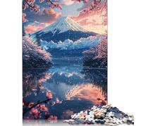Jigsaw Puzzles for Adults 500 Pieces Peaceful Morning at Mount Fuji Creative Wooden Jigsaw Puzzles for Adults, Teenagers Puzzles Challenging Game 500pcs (52x38cm)