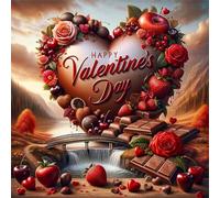 Jigsaw Puzzles for Adults 500 Pieces Romantic Valentine'S Day,Hard Difficult Challenging Puzzle for adults,500 Piece Educational Game Home Decoration puzzle