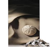 Jigsaw Puzzles for Adults 500 Pieces Sand Dollar on Beach Puzzle for Adults Woodenboard Puzzles Fun Puzzles Games 500pcs (52x38cm)