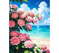 Jigsaw Puzzles for Adults 500 Pieces Sea Cloud Rose, 52x38cm 500 pieces puzzles for adults, Educational Game Challenge Toy, Impossible Puzzle for Family Activity