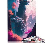 Jigsaw Puzzles for Adults 500 Pieces Spring Time Cyberpunk Creative Wooden Jigsaw Puzzles for Adults, Teenagers Puzzles Challenging Game 500pcs (52x38cm)