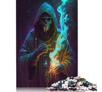 Jigsaw Puzzles for Adults 500 Pieces The Cyberpunk Druid Jigsaw Puzzle Adult Woodenboard Puzzles Brain Teaser Puzzles For Adults And Teenagers 500pcs (52x38cm)