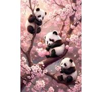 Jigsaw Puzzles for Adults 500 Pieces, Tree Animals Pandas Puzzles for Adults 500 Pieces, Challenging Puzzle 20x15 inch, Interactive Puzzle Gift for Stress Selief and Relaxation