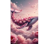 Jigsaw Puzzles for Adults 500, Pink Flower Whale Puzzle, Challenging Puzzles, Perfect for Relaxation, Creativity & Gift Giving 500 Piece Puzzle Games for Adults