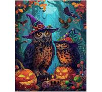 Jigsaw Puzzles for Adults 500 Pumpkin Owl Puzzle Impossible Hard Difficult Challenging Puzzle for Adults 500 Piece Puzzle Games 20.5 x 15 inch