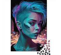 Jigsaw Puzzles for Adults 500 Punk Girl (29) Puzzle for Adults Cardboard Puzzles Family Puzzle Game 500pcs (52x38cm)