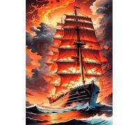 Jigsaw Puzzles for Adults 500, Sailboat Scenery Puzzle, Challenging Puzzles, Perfect for Relaxation, Creativity & Gift Giving 500 Piece Puzzle Games for Adults