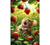 Jigsaw Puzzles for Adults 500, Strawberry Hamster Puzzle, Challenging Puzzles, Perfect for Relaxation, Creativity & Gift Giving 500 Piece Puzzle Games for Adults