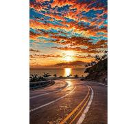 Jigsaw Puzzles for Adults 500, Sunrise Highway Puzzle, Challenging Puzzles, Perfect for Relaxation, Creativity & Gift Giving 500 Piece Puzzle Games for Adults