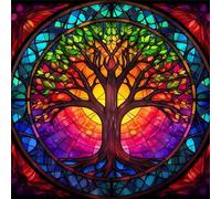 Jigsaw Puzzles for Adults 500, Tree of Life Sunrise Puzzle for Adults, Memory Games, Logic Puzzles, Impossible Hard Challenge, Relaxation, Puzzle 500 Pieces