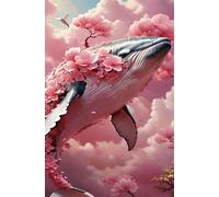 Jigsaw Puzzles for Adults 500, Whale Pink Flowers Puzzle, Challenging Puzzles, Perfect for Relaxation, Creativity & Gift Giving 500 Piece Puzzle Games for Adults