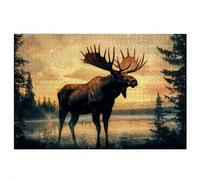 Jigsaw Puzzles for Adults 5000, 5000 Piece Jigsaw Puzzles for Adults, Wooden Puzzle Game for The Whole for Men, Animal Puzzle for Christmas Decorations, Gifts for Women, Theme: Sunset Pattern, U-98