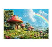 Jigsaw Puzzles for Adults 5000, 5000 Piece Jigsaw Puzzles for Adults, Wooden Puzzle Game for The Whole for Men, Landscape Puzzle for Christmas Decorations, Gifts for Women, Mushroom Pattern, Z-88