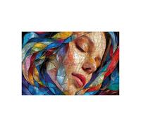Jigsaw Puzzles for Adults 5000 Abstract, Face 5000 piece Jigsaw Puzzles for Adults, Challenging Puzzle 42x64inch, Wooden Puzzle Pieces Interlock Securely for Relieve Stress Gifts for Women LZPT-01538