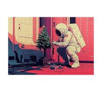 Jigsaw Puzzles for Adults 5000 Abstract Jigsaws 5000 Pieces for Adults Wooden Astronaut Puzzle Games Classic Educational Challenging Game for The Whole Families Decompression Decor 156x105cm C-23