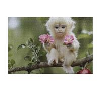 Jigsaw Puzzles for Adults 5000 Animal Jigsaws 5000 Pieces for Adults Wooden Monkey Puzzle Games, Classic Educational Challenging Game for The Whole Families Decompression, Decor Gifts 156x105cm A-37