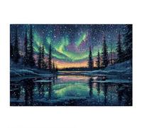 Jigsaw Puzzles for Adults 5000, Aurora Jigsaw Puzzles for Adults, Starry Sky Jigsaws 5000 Pieces Wooden Puzzle with Exquisite Packaging Box, Impossible Puzzle for Home Decor, Gifts for Women, -4567