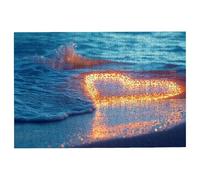 Jigsaw Puzzles for Adults 5000 Beach Jigsaws 5000 Pieces for Adults, Wooden Puzzles for Home Decor, Impossible Puzzle Games, Unique Gifts for Women, Gifts for Men, Challenging Jigsaw Theme:Heart -3824