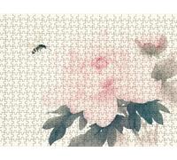 Jigsaw Puzzles for Adults 5000, Bee Peony Flower 5000 Piece Puzzles for Adults, Jigsaw Puzzle Games Classic Educational, Games and Family Activities, for Home Wall Decoration, Great Gift Idea R0KH-624