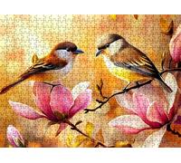 Jigsaw Puzzles for Adults 5000 bird Magnolia, Challenging Difficult Puzzle Wooden, 5000 Piece Jigsaw Puzzles for Adults Educational Game Decompression, Large Size Wall Art 61.6 x 41.5 inches w0-657