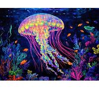 Jigsaw Puzzles for Adults 5000 dream jellyfish, Challenging Difficult Puzzle Wooden, 5000 Piece Jigsaw Puzzles for Adults Educational Game Decompression, Large Size Wall Art 61.6 x 41.5 inches w0-597