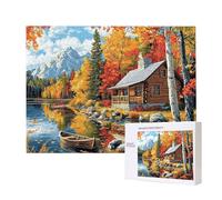 Jigsaw Puzzles for Adults 5000 Fallen Leaves Village Houses, 5000 Piece Jigsaw Puzzles for Adults, Educational Game Jigsaw Puzzle 62.4x42in Suitable for Decompression and Wall Decor, Puzzle Gifts x473