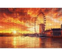 Jigsaw Puzzles for Adults 5000 Ferris Wheel 5000 Piece Jigsaw Puzzles for Adults, Challenging Puzzle Educational Game for The Whole for Women Gifts for Men Room Decor London 64x42 Inches RXPT-2883