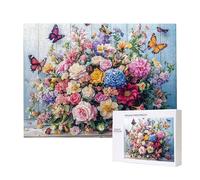 Jigsaw Puzzles for Adults 5000 Flowers Butterflies, 5000 Piece Jigsaw Puzzles for Adults, Educational Game Jigsaw Puzzle 62.4x42in Suitable for Decompression and Wall Decor, Puzzle Gifts x-332