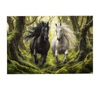 Jigsaw Puzzles for Adults 5000 Horse Jigsaws 5000 Pieces for Adults, Wooden Puzzles for Home Decor, Impossible Puzzle Games, Unique Gifts for Women, Men, Challenging Jigsaw Theme: Forest -3812