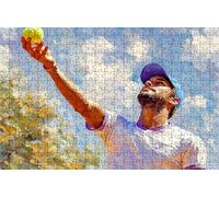 Jigsaw Puzzles for Adults 5000 Man 5000 Piece Jigsaw Puzzles for Adults, Challenging Puzzle Educational Game for The Whole for Women Gifts for Men Wall Art Room Decor Tennis 64 x 42 in RXPT-267