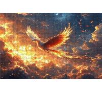 Jigsaw Puzzles for Adults 5000 Phoenix 5000 Piece Jigsaw Puzzles for Adults, Challenging Puzzle Educational Game for The Whole for Women Gifts for Men Wall Art Room Decor Sunset 64x42 Inch RXPT-7751