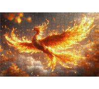 Jigsaw Puzzles for Adults 5000 Phoenix 5000 Piece Jigsaw Puzzles for Adults, Challenging Puzzle Educational Game for The Whole for Women Gifts for Men Wall Art Room Decor Autumn 64x42 Inches RXPT-7743